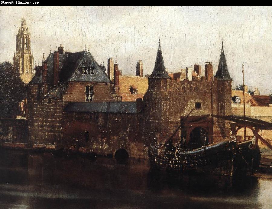 VERMEER VAN DELFT, Jan View of Delft (detail) et